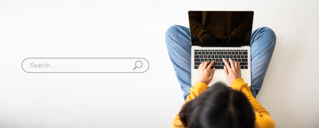 a person using a laptop